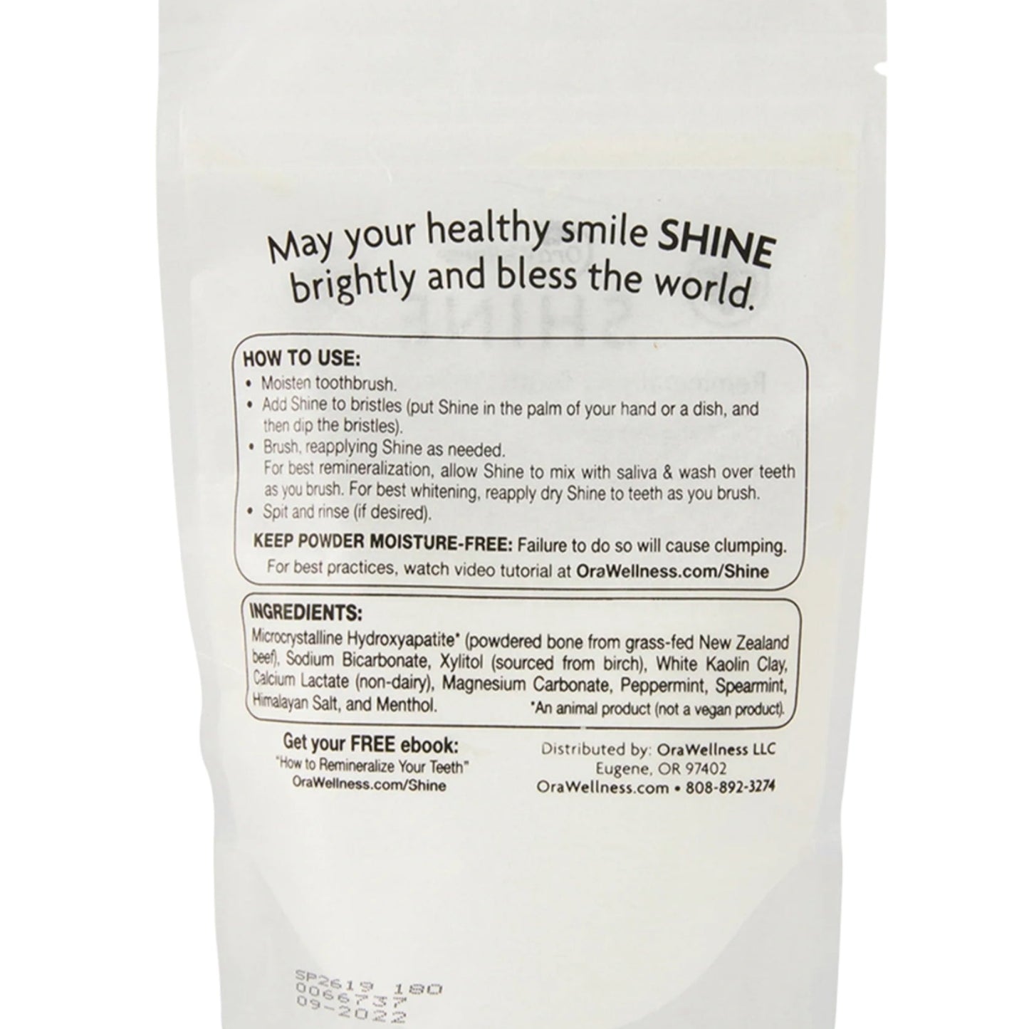 Shine Remineralizing Tooth Whitening Powder, Mint