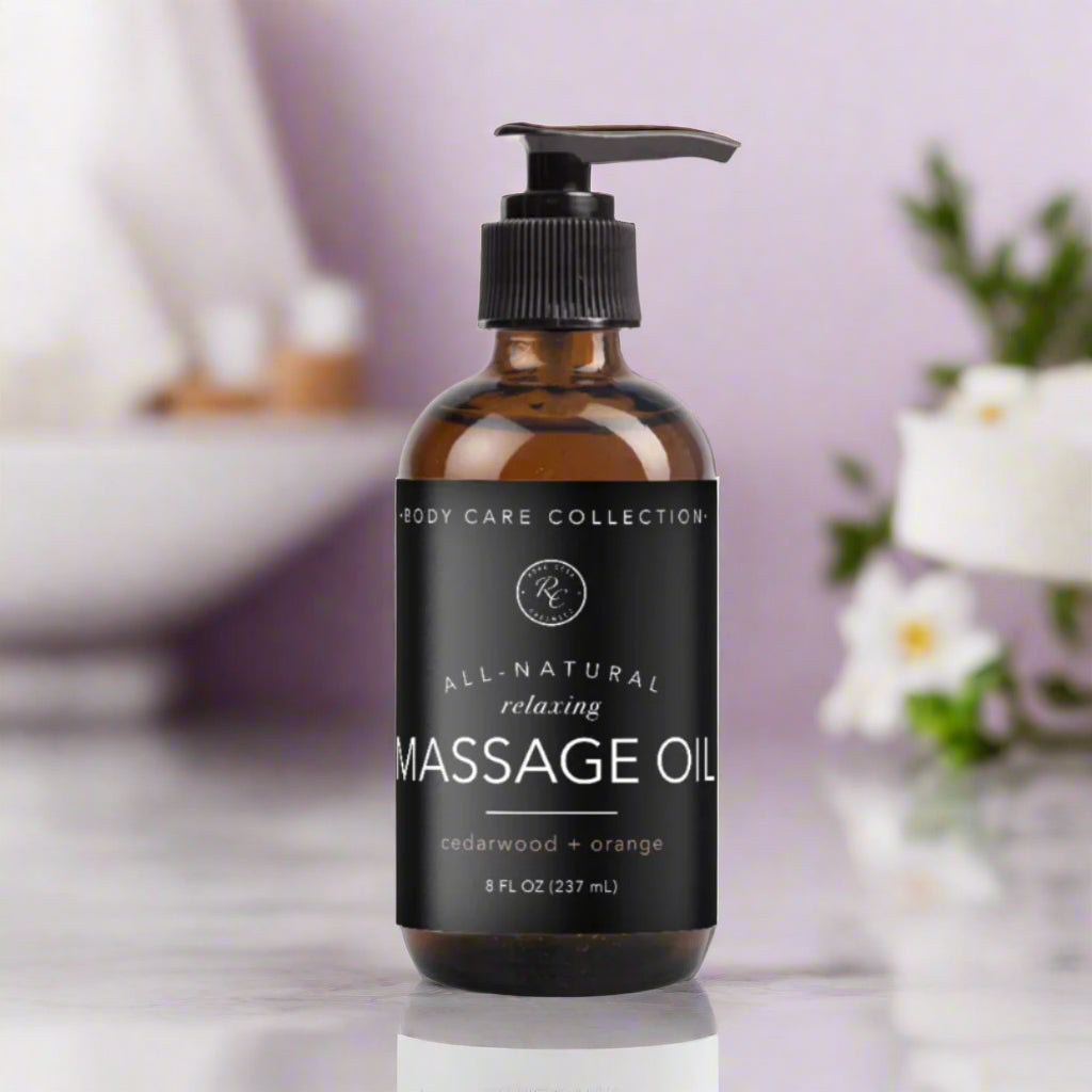 Relaxing Massage Oil, 8oz, Rowe Casa Organics