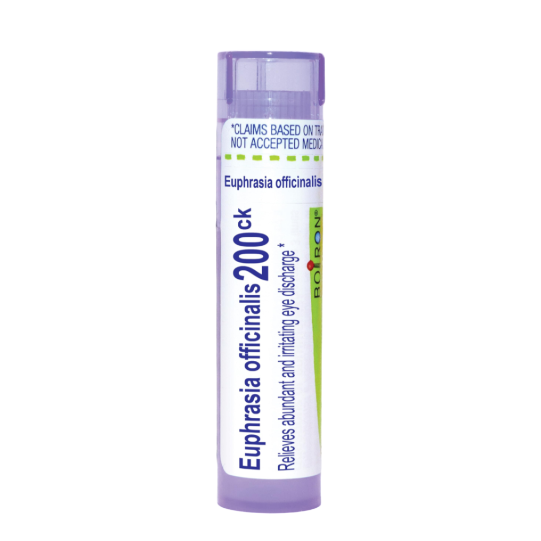 Euphrasia Officinalis 6C, 30C, 200CK, 1M, Homeopathic Medicine for Abundant, Clear & Irritating Eye Discharge, Boiron, (Pill Size #40), 80 Pills