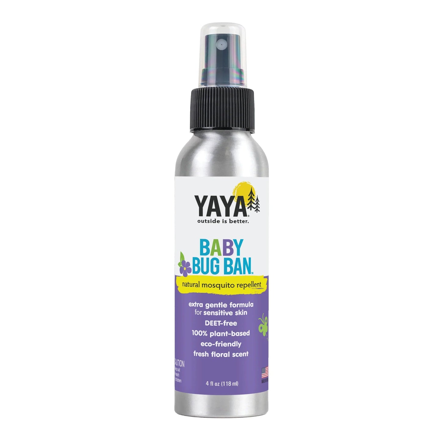 Baby Bug Ban, Natural Bug Repellent, 4oz, Yaya Organics