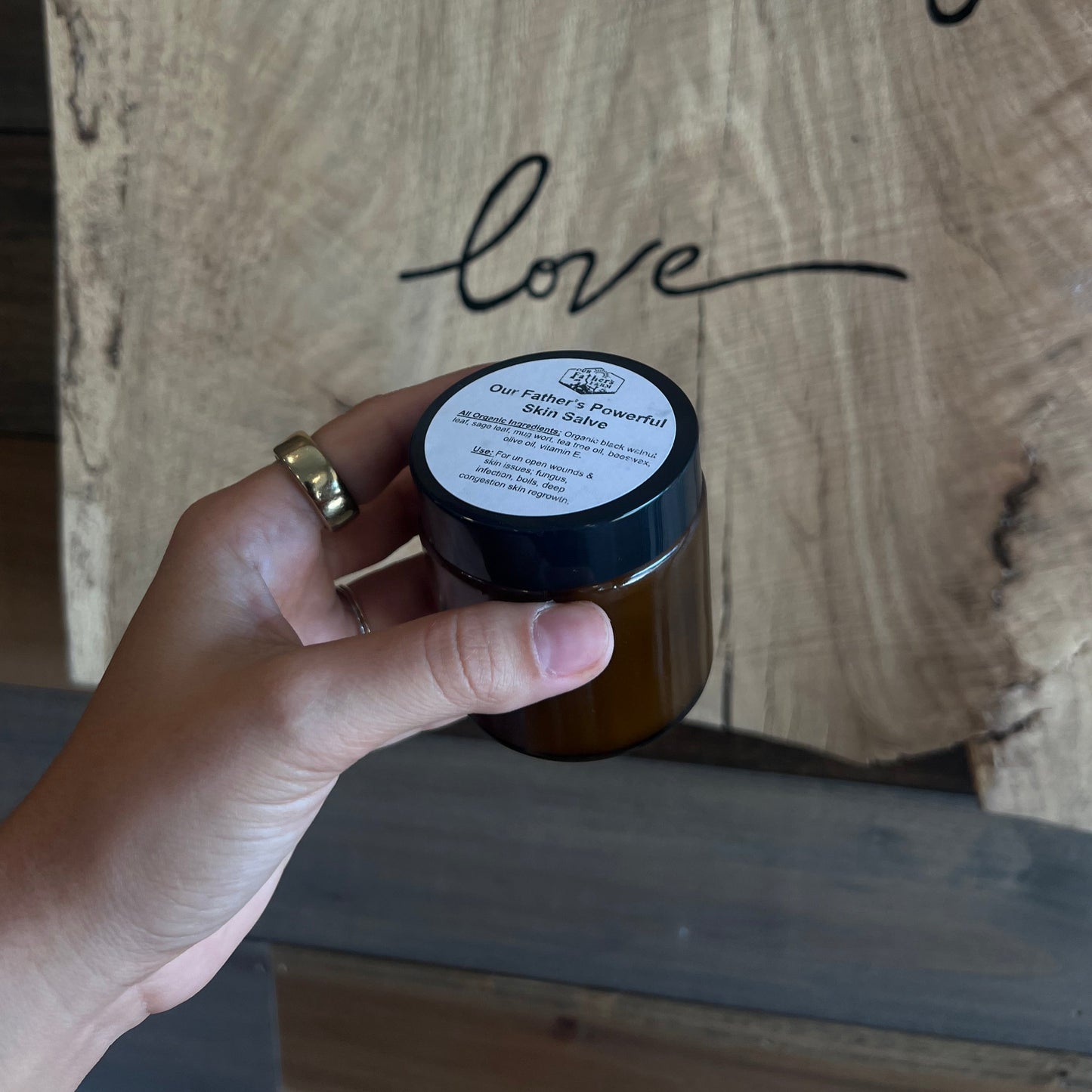 Powerful Skin Salve - For Open Wounds & Skin Issues, 1-4oz, Our Father's Farm