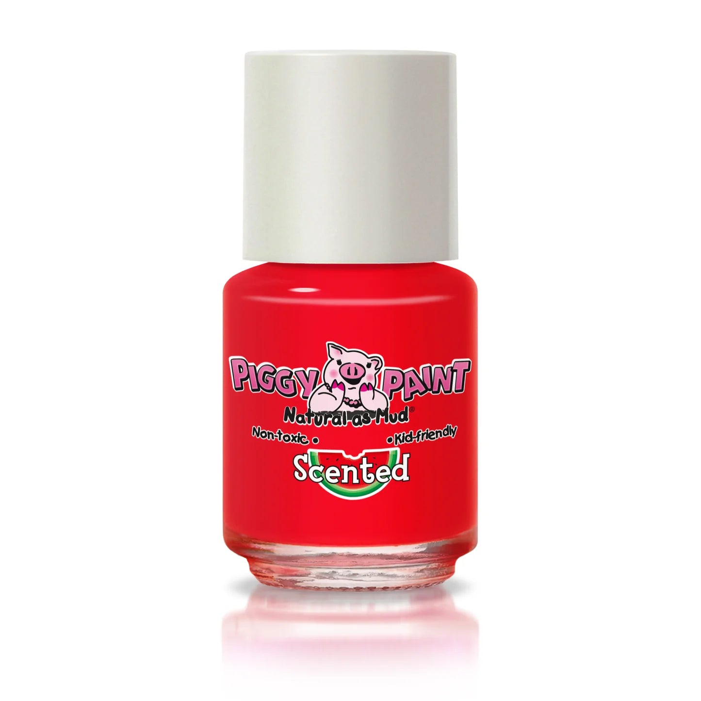Red Polish - Wacky Watermelon Scented, 0.25oz, Piggy Paint