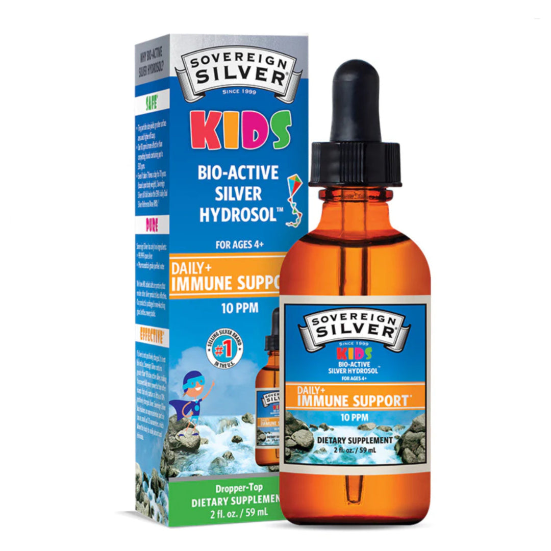 Kids Bio-Active Silver Hydrosol, Daily Immune Support Dropper-Top, 10PPM, 2oz