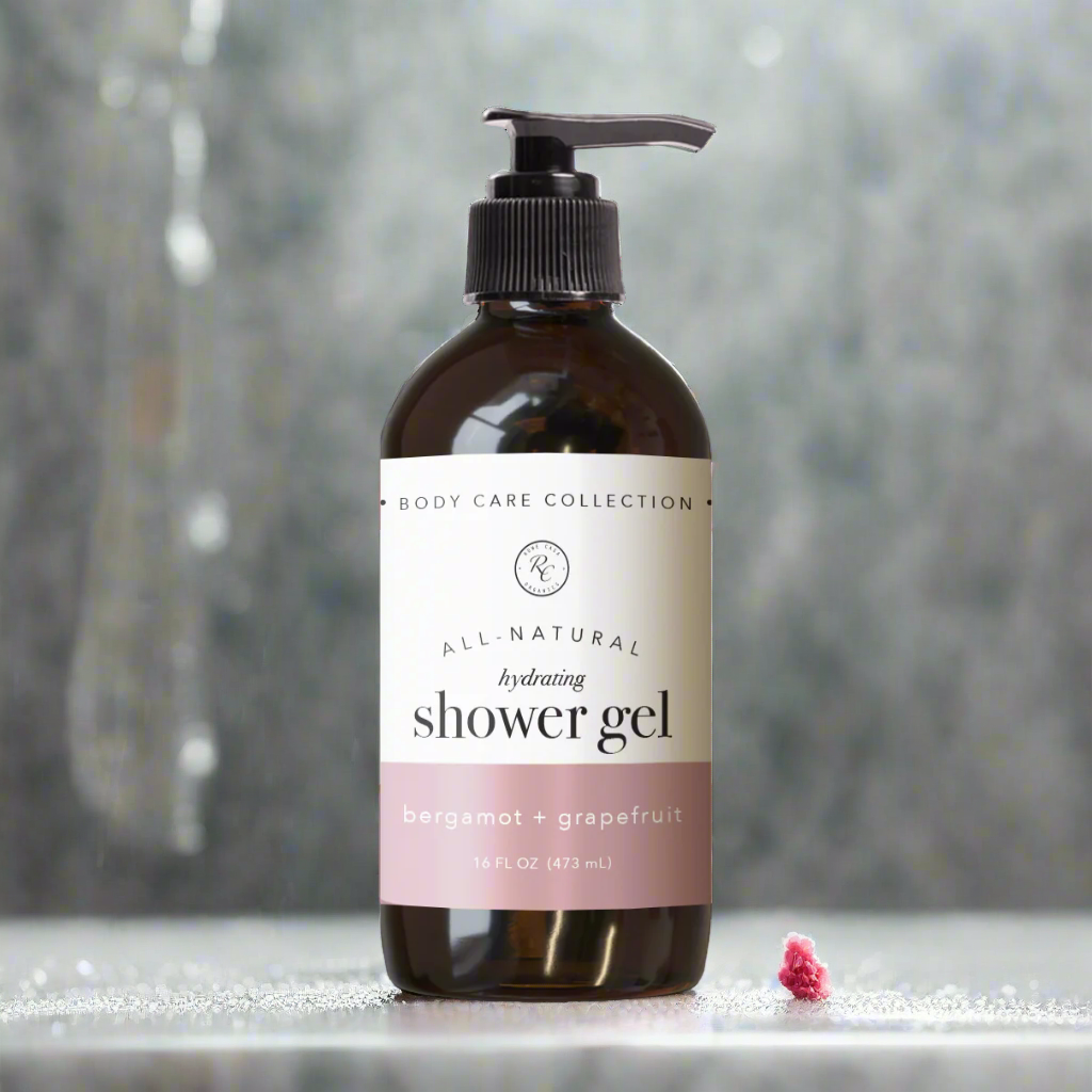 Hydrating Shower Gel, Bergamot + Grapefruit, 16oz, Rowe Casa Organics