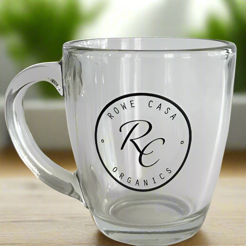 Glass Mug, 16oz, Rowe Casa Organics