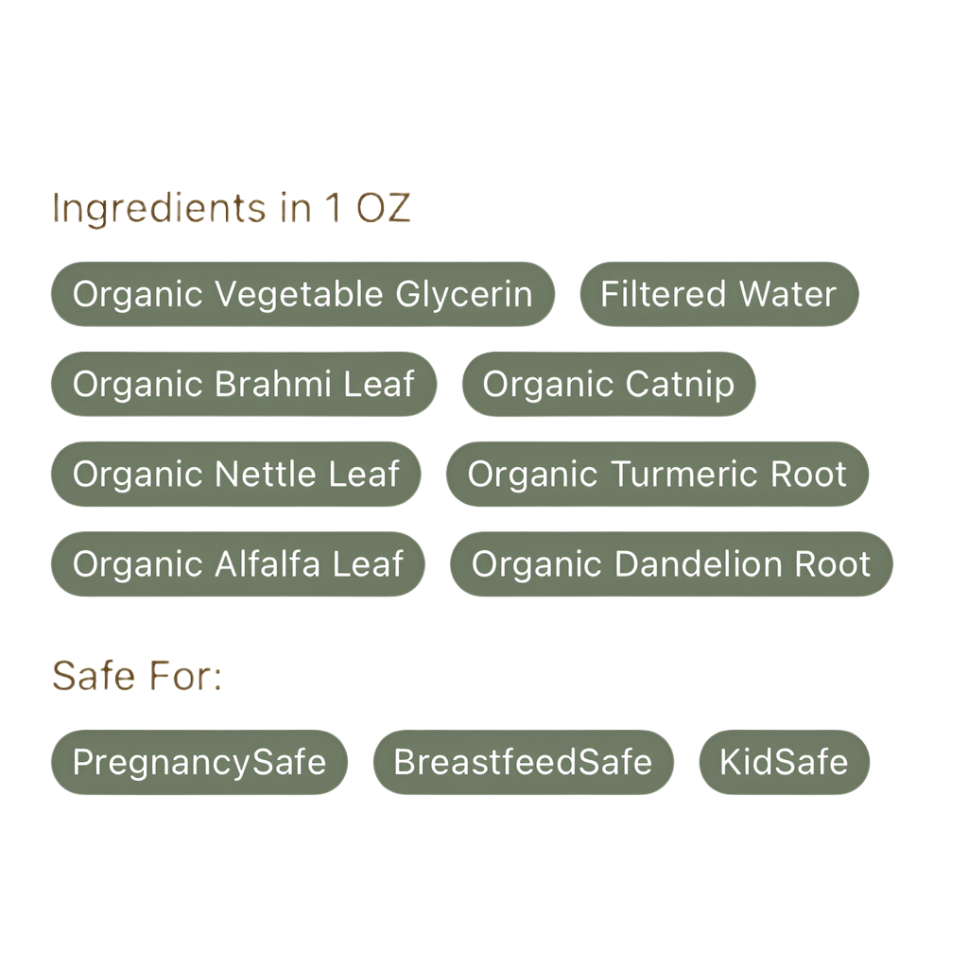 Calm and Clarity - Attention & Mental Focus, 1oz, Earthley