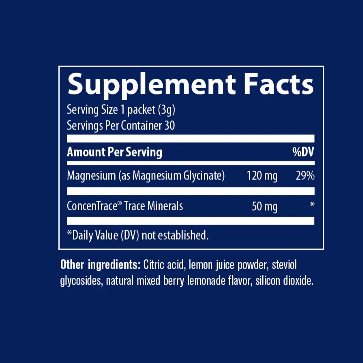 Magnesium Glycinate Powder, Trace Minerals