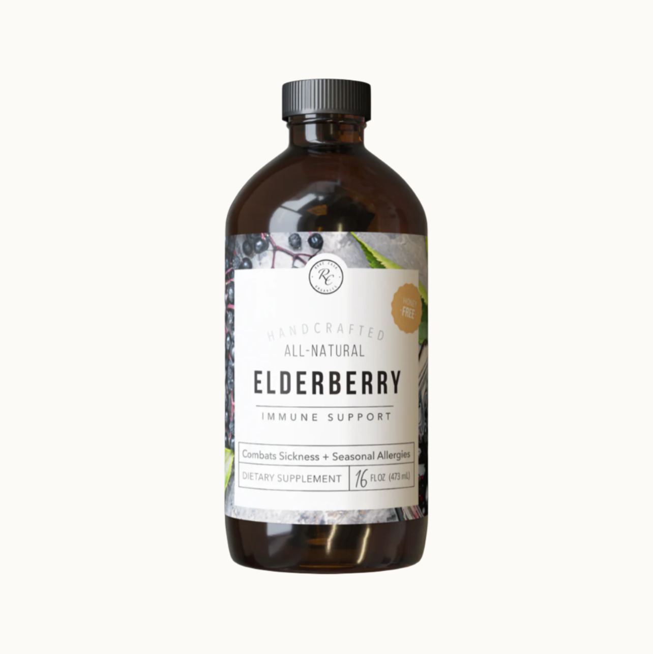 Elderberry Immune Support, 16oz, Rowe Casa Organics