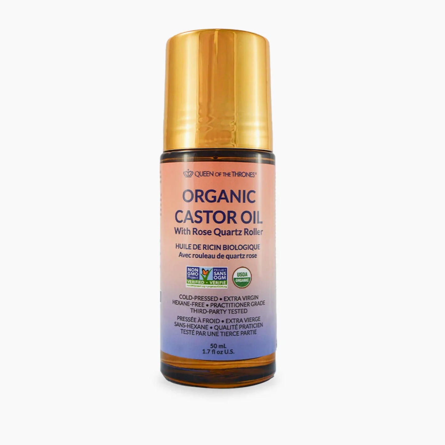 Organic Castor Oil Roll-On 1.7oz (50mL), Queen of Thrones