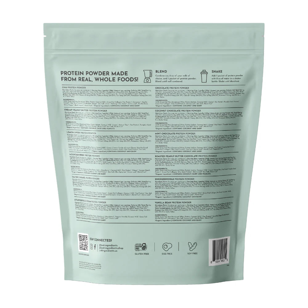 Protein Powder Sample Pack, 12 Flavors, 12 Sticks