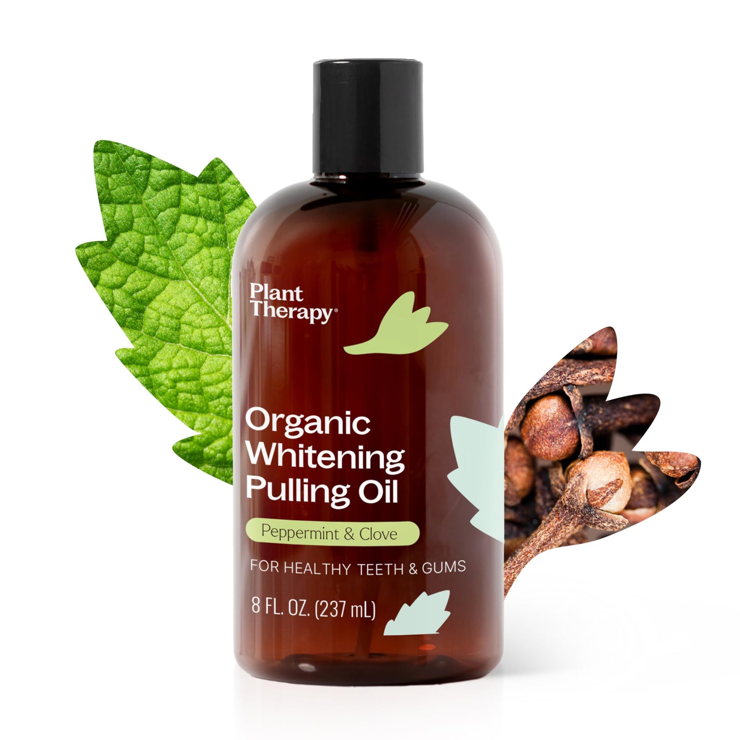 Organic Whitening Pulling Oil, 8oz, Plant Therapy