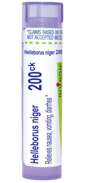 Helleborus Niger 30C, 200CK, Homeopathic Medicine for Nausea, Vomiting & Diarrhea, Boiron, 80 Pills (Pill Size #40)