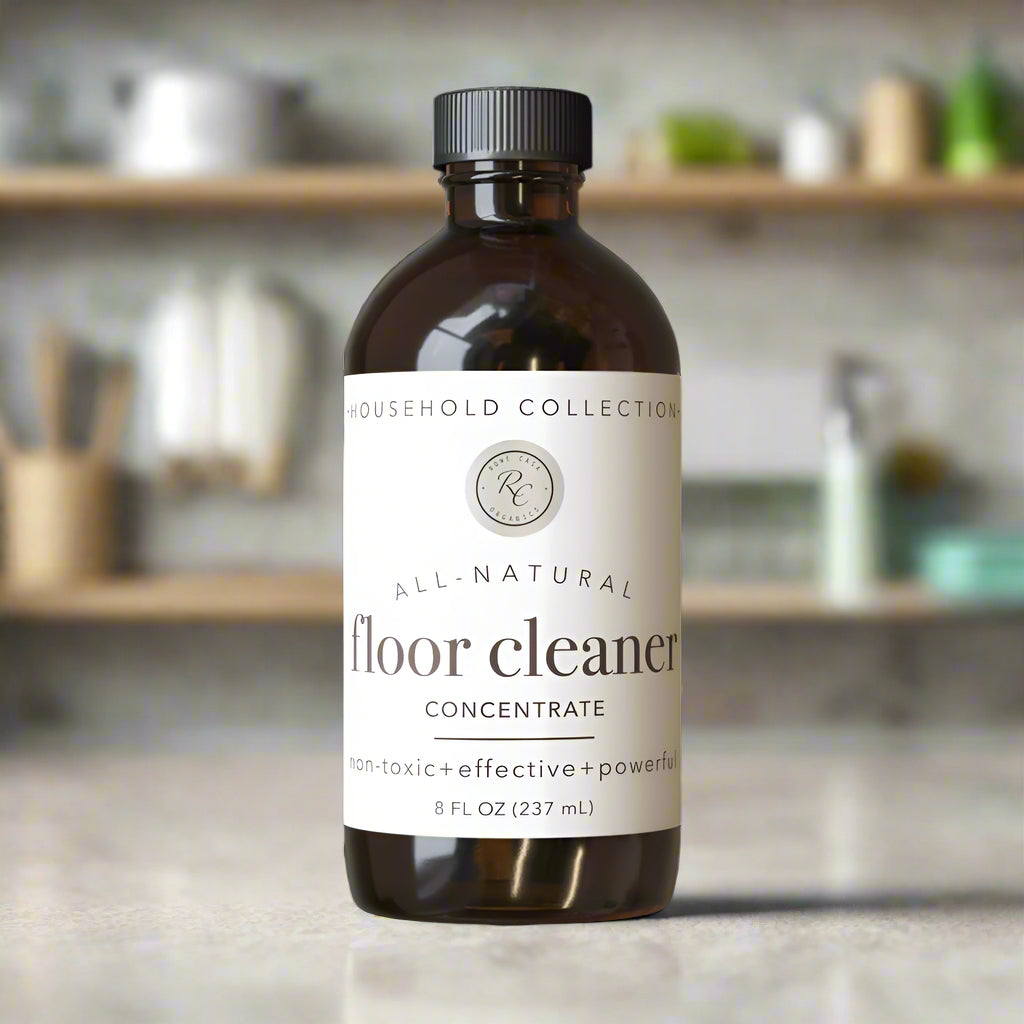 Floor Cleaner Concentrate, Non-Toxic + Effective + Powerful, 8oz, Rowe Casa Organics