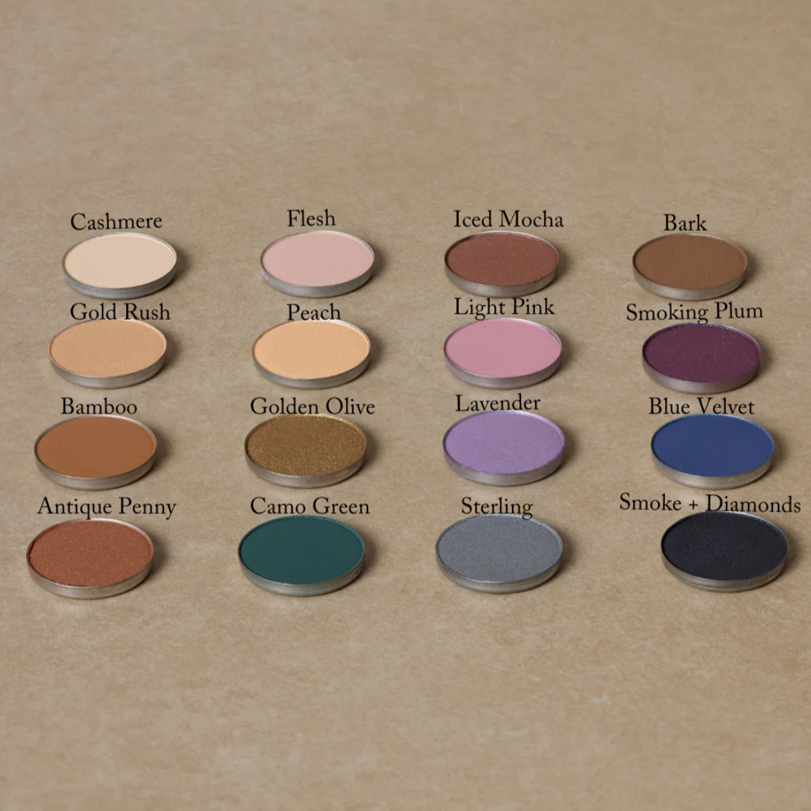 Natural Eye Shadow Singles, Toups & Co Organics