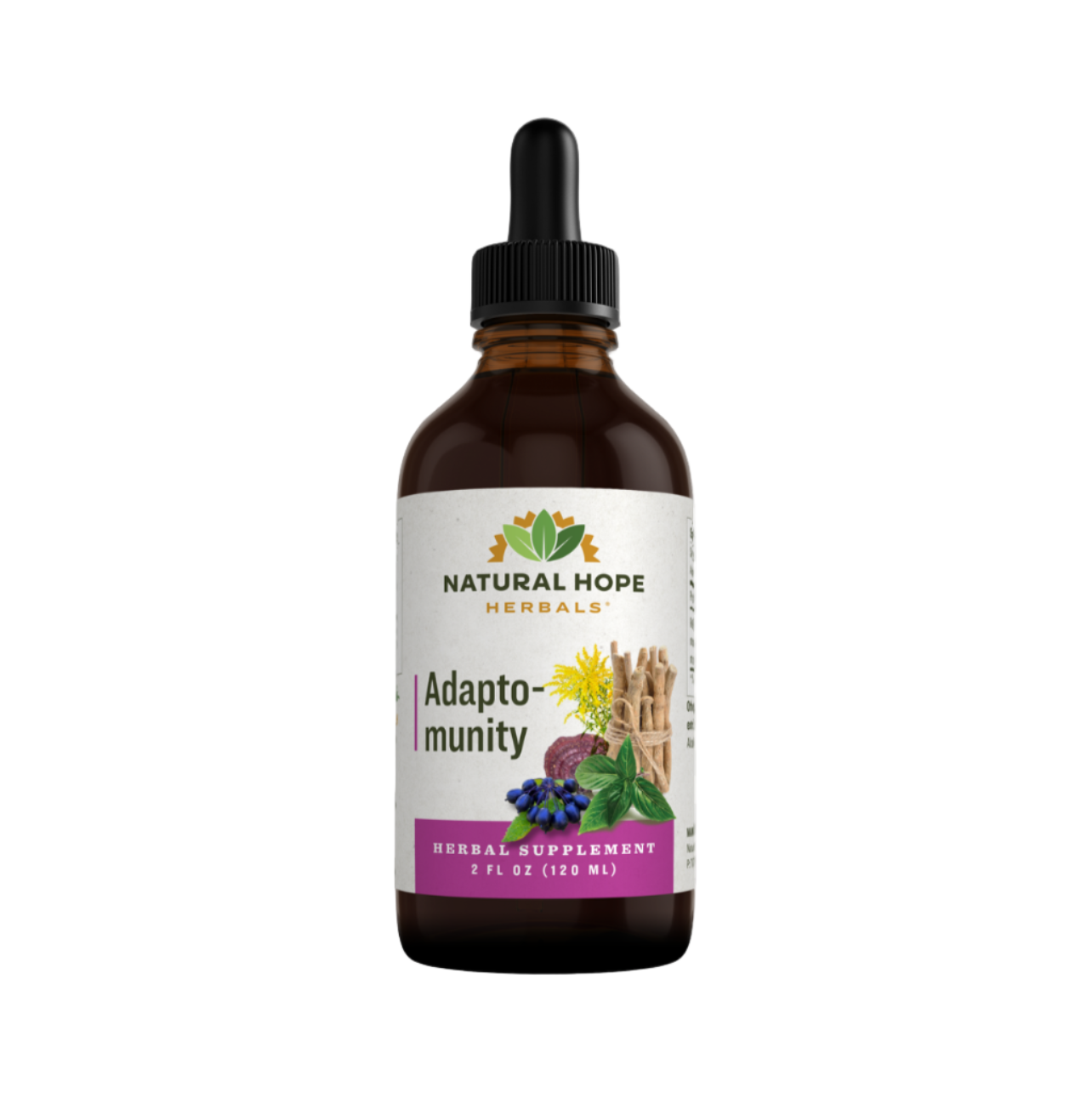 Adapto-Munity - Boost Immunity, Circulation & Stamina, 2-4oz, Natural Hope Herbals