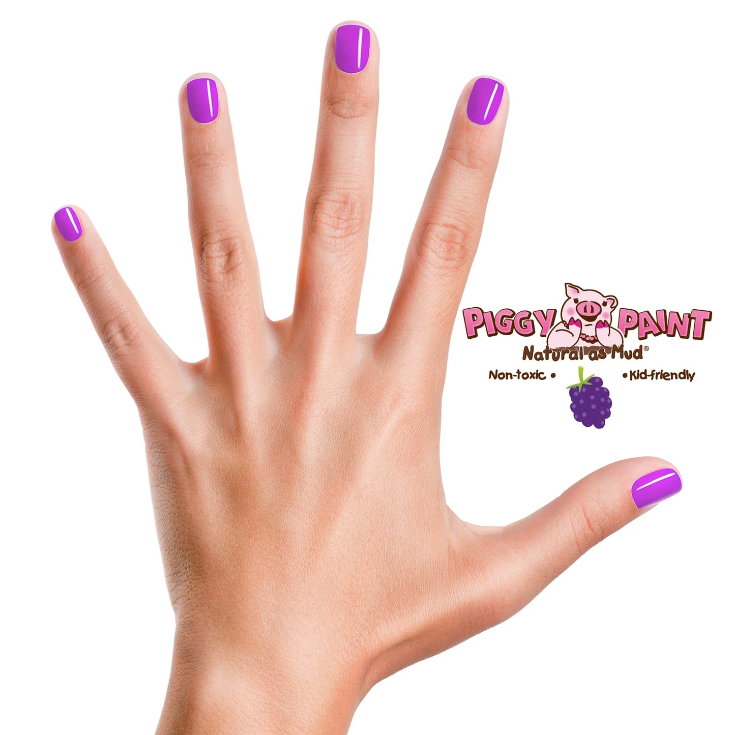 Purple Polish - Grouchy Grape Scented, 0.25oz, Piggy Paint