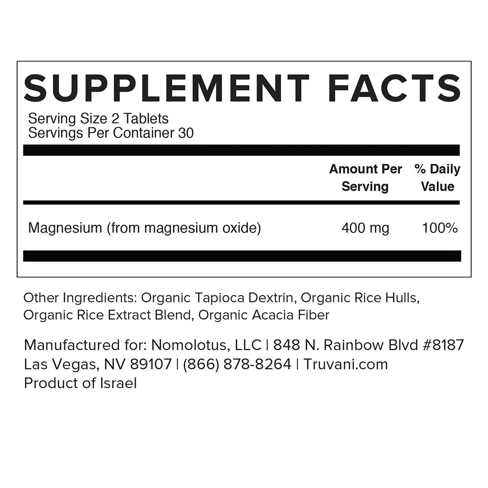 Magnesium From the Dead Sea, 60 Tablets, Truvani