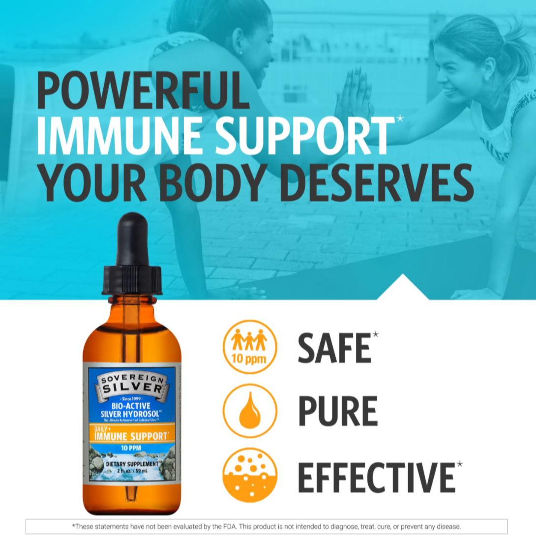 Bio-Active Silver Hydrosol Dropper-Top (10 PPM), 2 fl oz