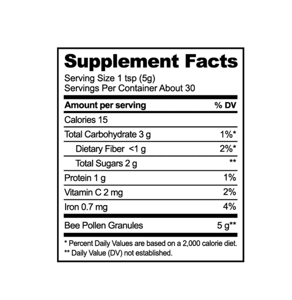 B. Fueled Bee Pollen, Nourish + Support