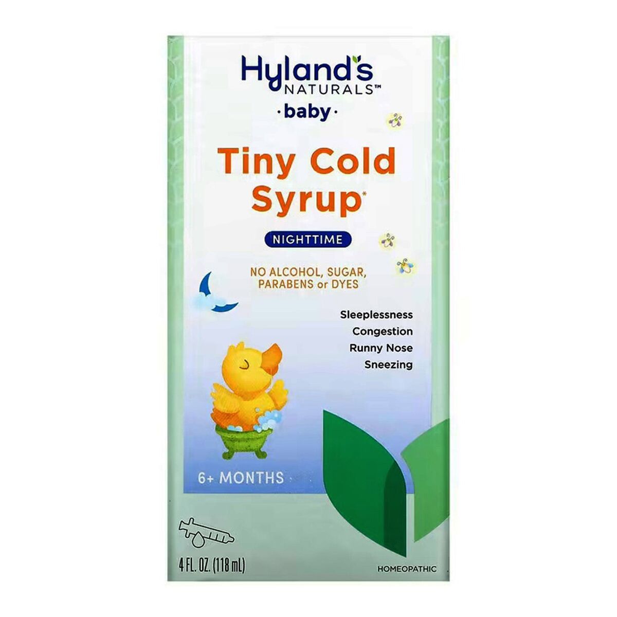 Hyland's Baby Tiny Cold Syrup, Nighttime, 4oz