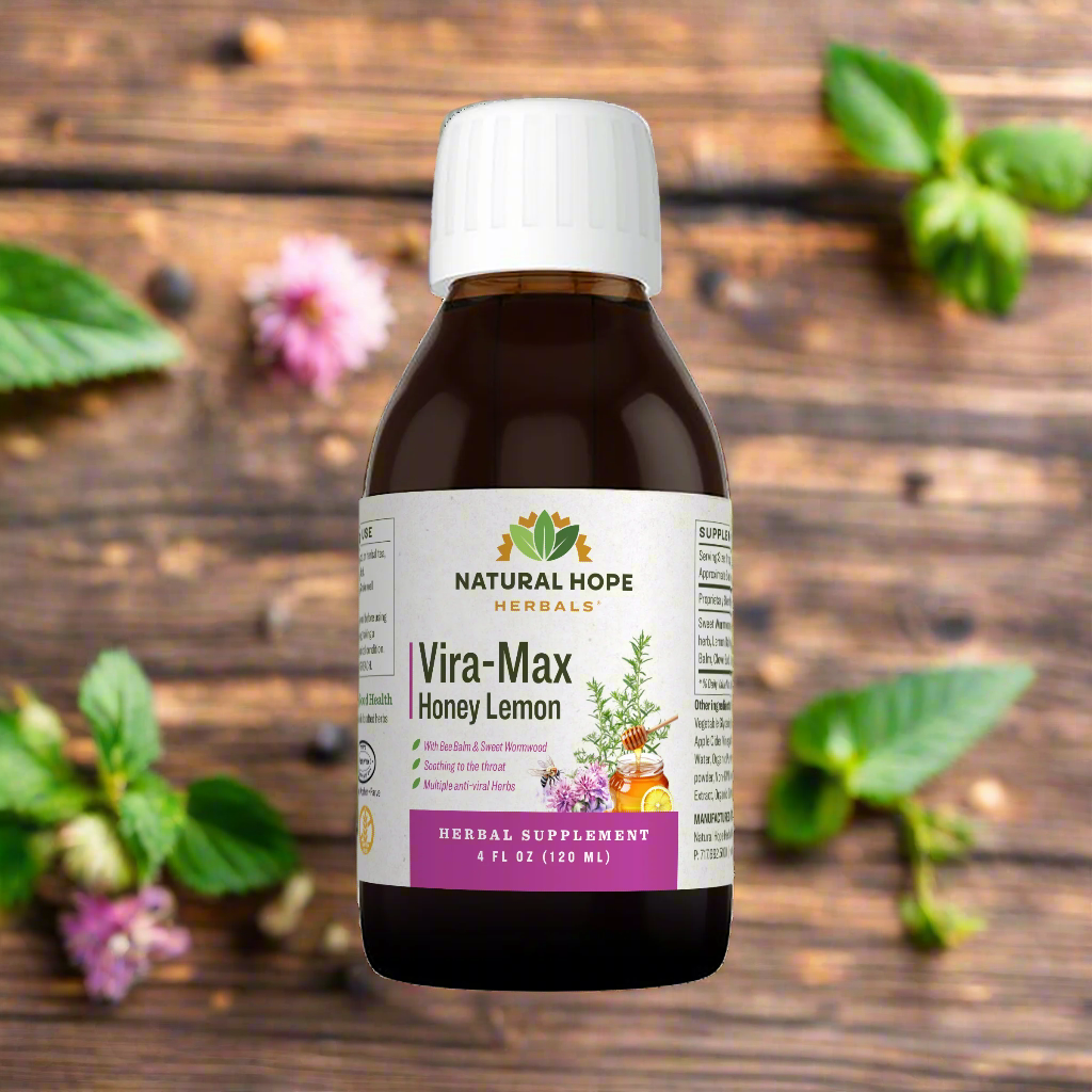 Vira-Max Honey Lemon Syrup, 4oz, Natural Hope Herbals