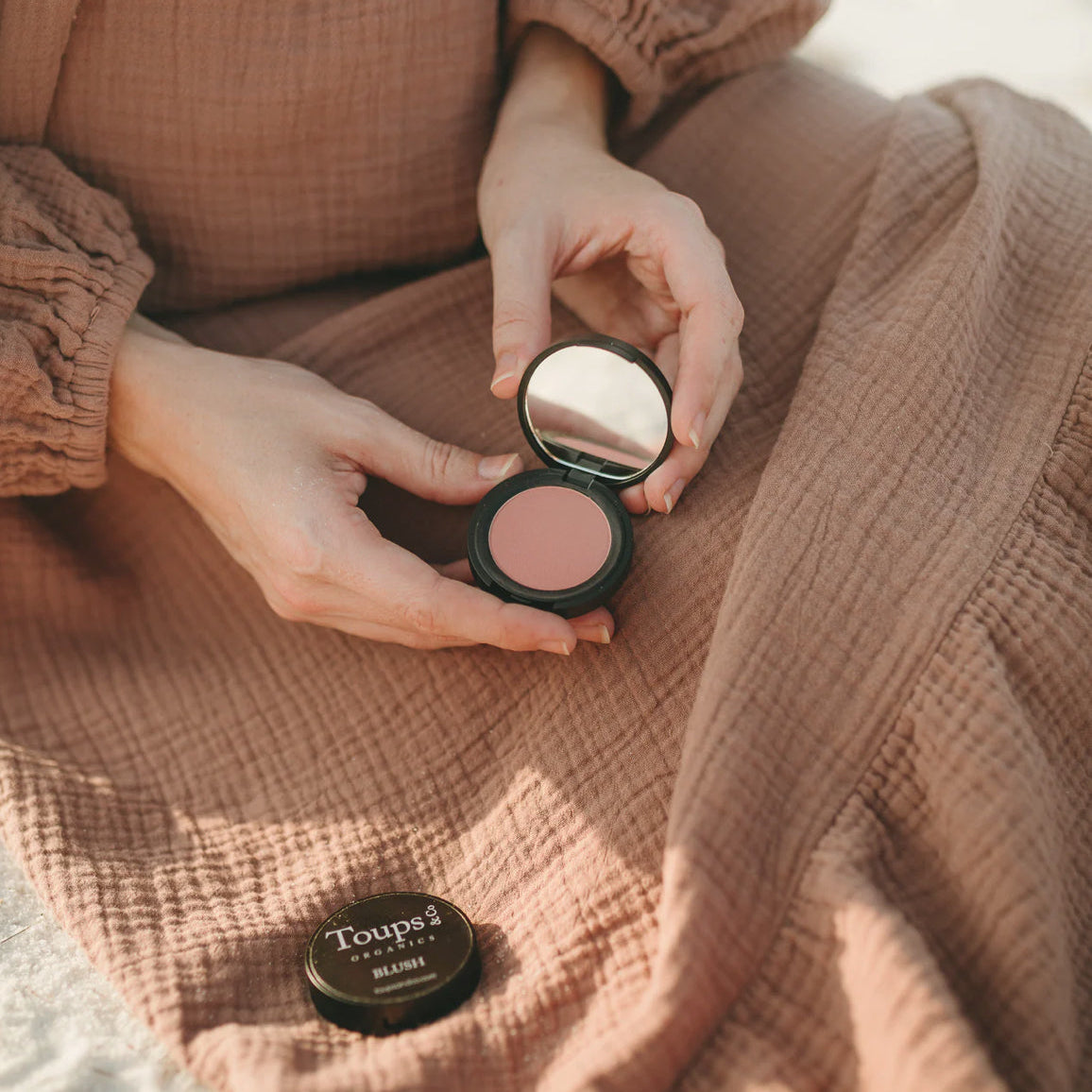 Natural Pressed Blush, Toups & Co Organics