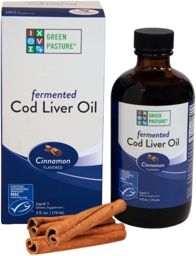Fermented Cod Liver Oil Liquid, Green Pasture
