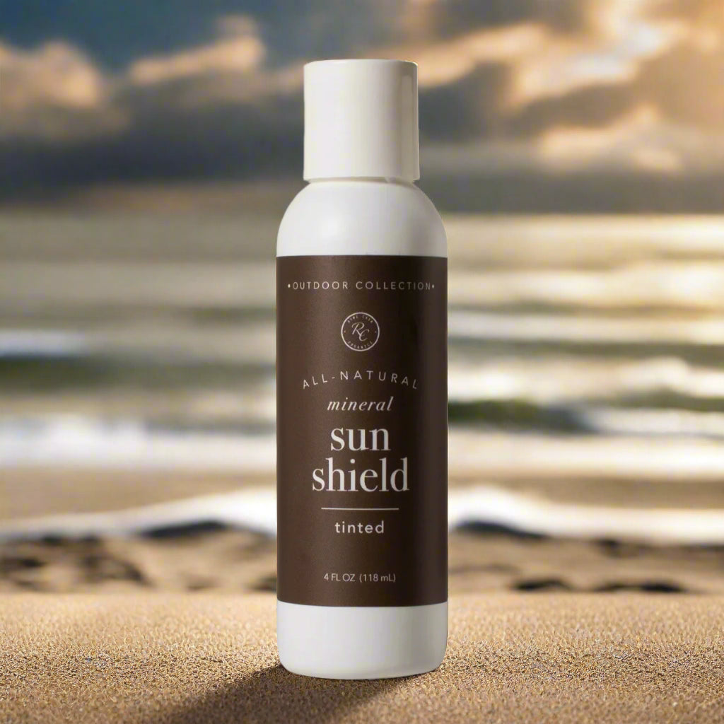 Mineral Sun Shield, Tinted, 4oz, Rowe Casa Organics