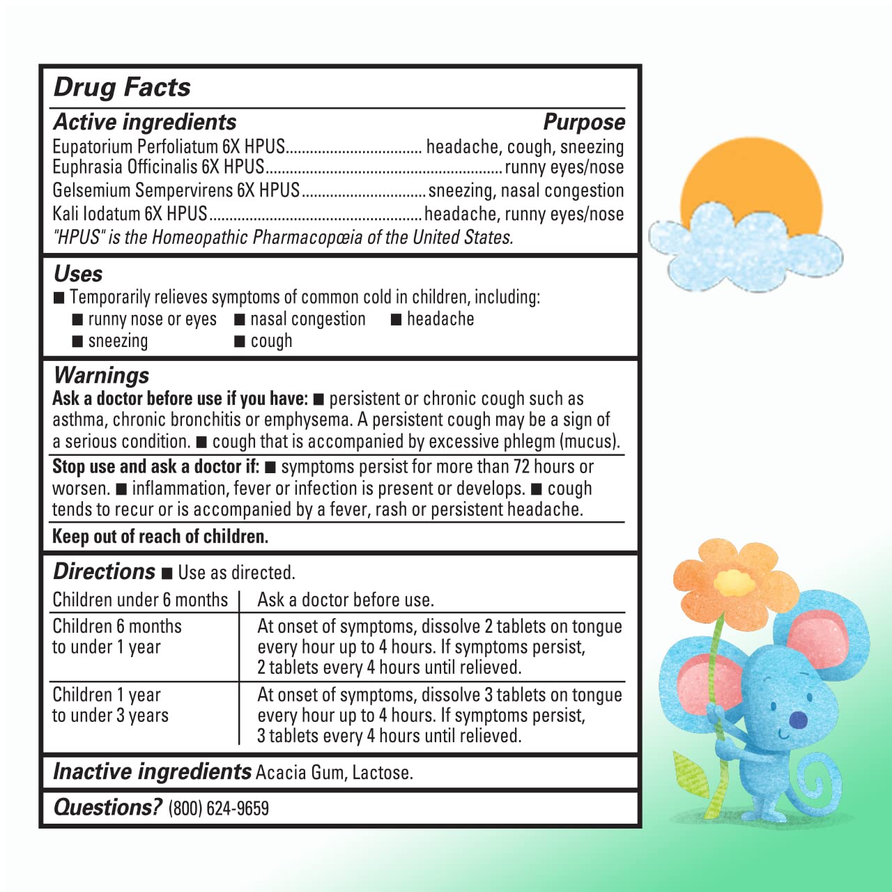 Hyland's Baby Tiny Cold Tablets Daytime