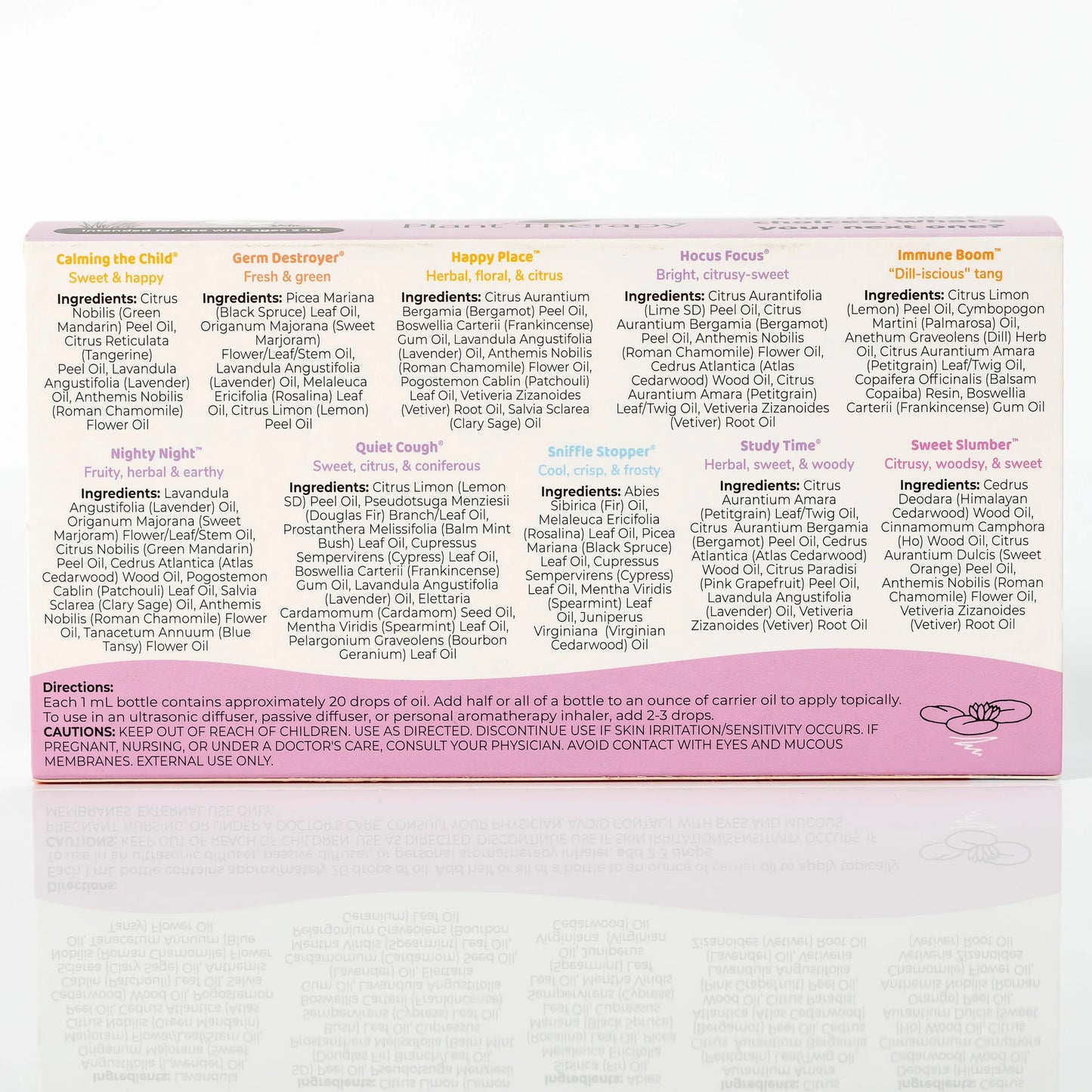 Kidsafe Blends, Sample 10 Pack, Plant Therapy