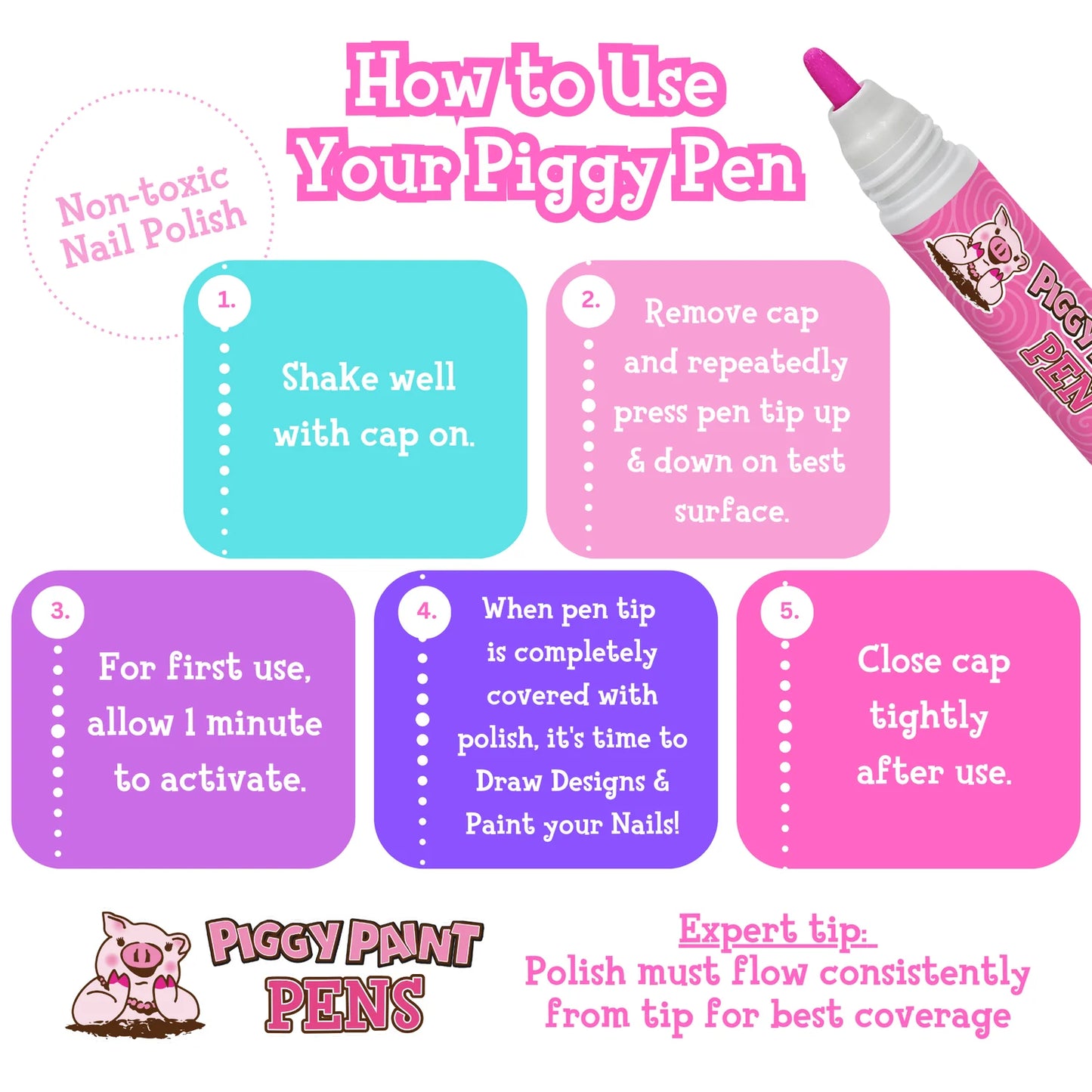 Piggy Paint Pens, Piggy Paint