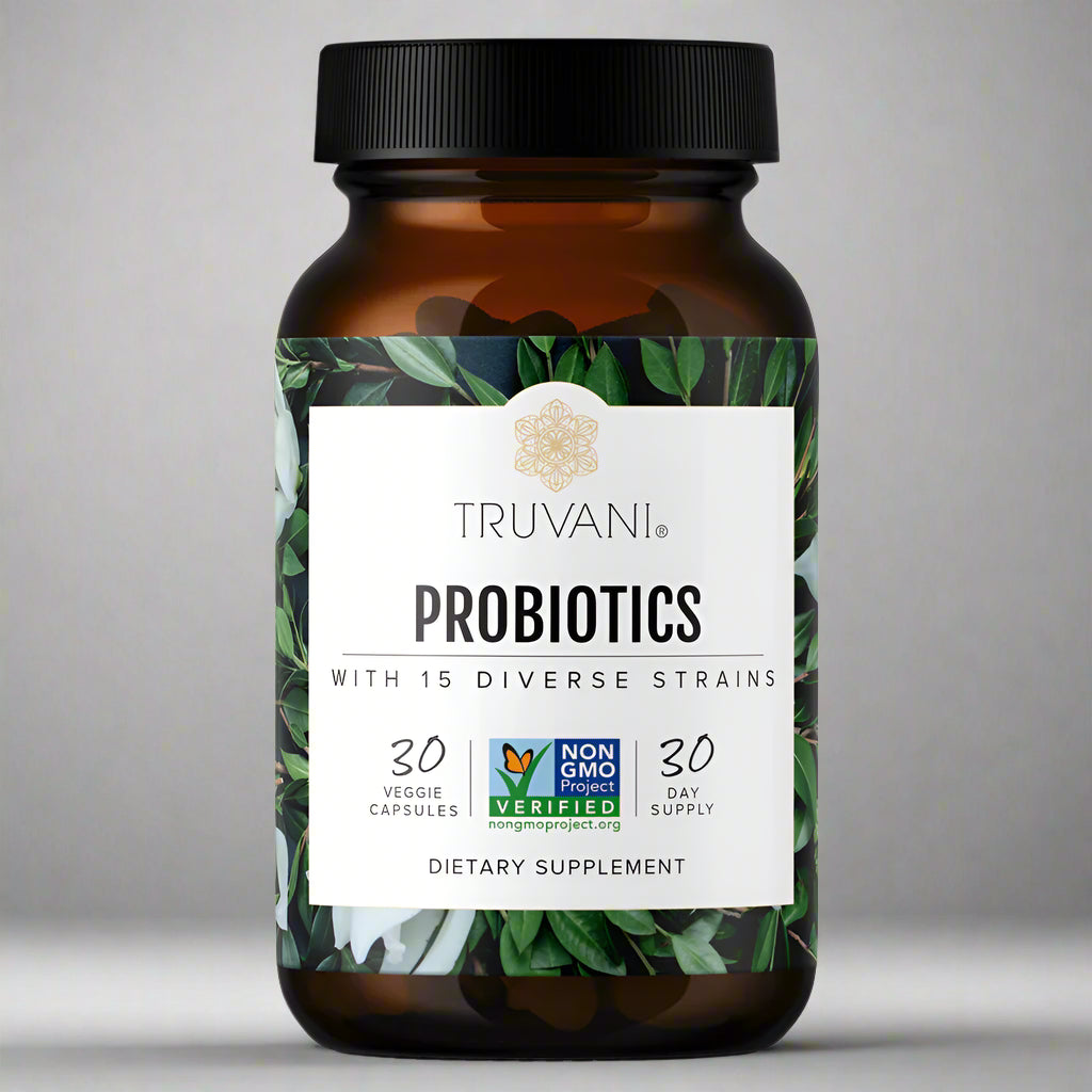 Probiotics With 15 Diverse Strains, 30 Tablets, Truvani