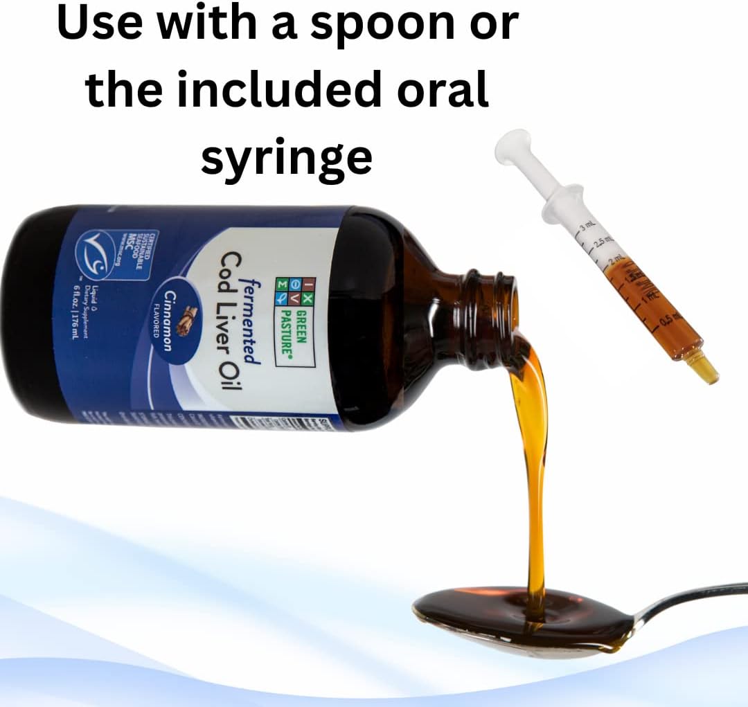 Fermented Cod Liver Oil Liquid, Green Pasture