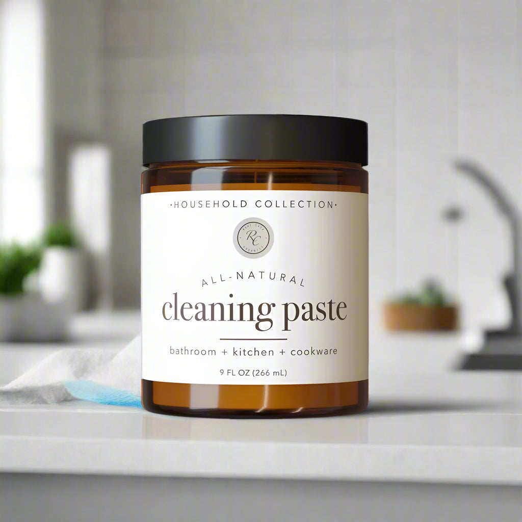 Cleaning Paste, Bathroom + Kitchen + Cookware, 9oz, Rowe Casa Organics
