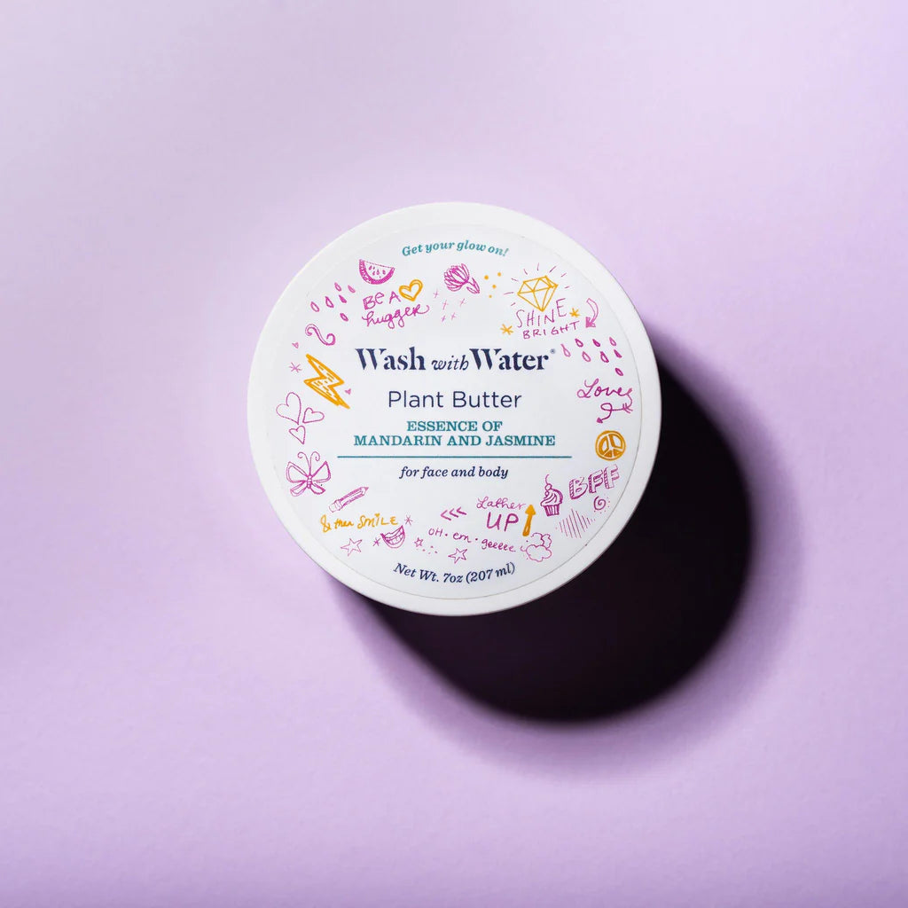 Plant Butter for Face & Body, Mandarin & Jasmine, Wash With Water