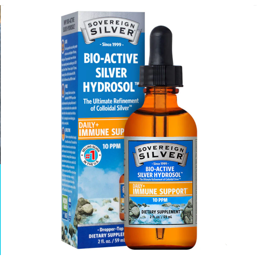 Bio-Active Silver Hydrosol Dropper-Top (10 PPM), 2 fl oz