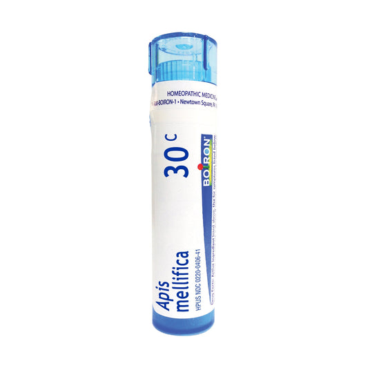 Apis Mellifica 30C, 200CK, 1M, Homeopathic Medicine for Swelling from Insect Bites or Allergies, Boiron, 80 Pills (Pill Size #40)