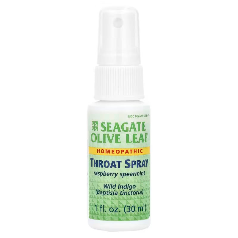 Olive Leaf Throat Spray 1 oz Raspberry-Spearmint
