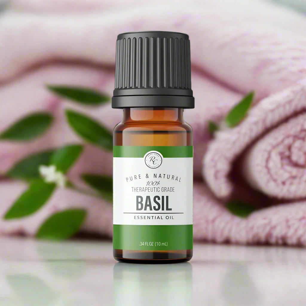 Basil Essential Oil, 10ml, Rowe Casa Organics