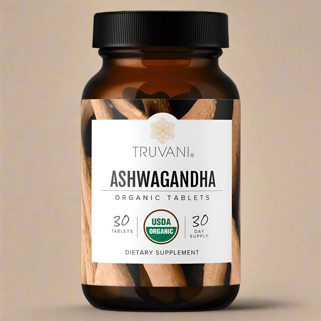 Ashwagandha Organic Tablets, 30 Tablets, Truvani