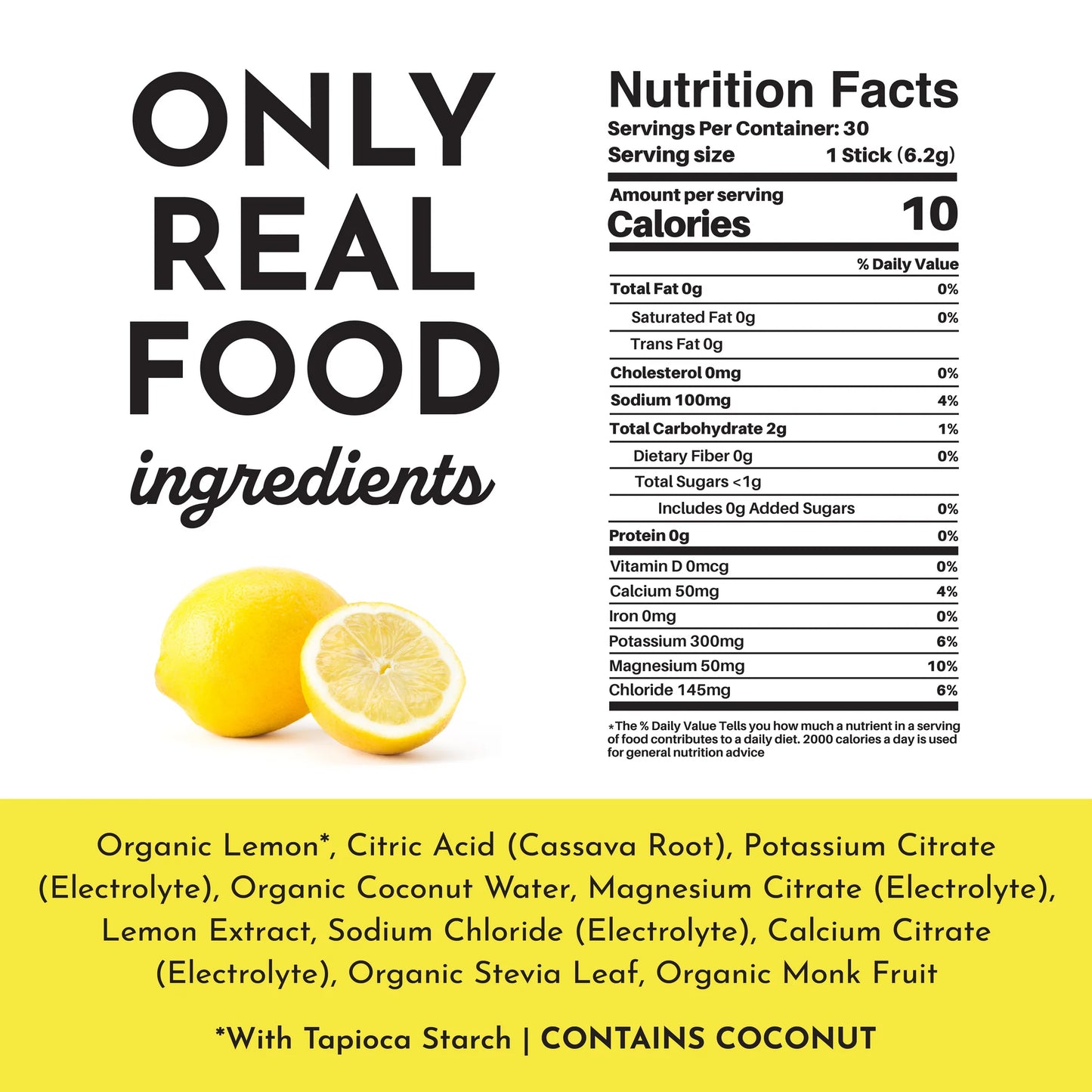 30 Servings Electrolytes, Just Ingredients