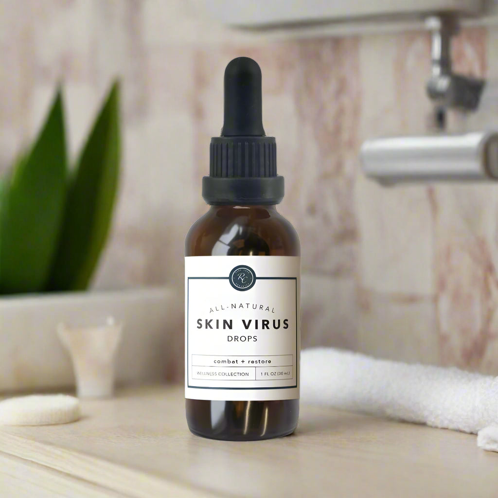 Skin Virus Drops, Combat + Restore, Rowe Casa Organics