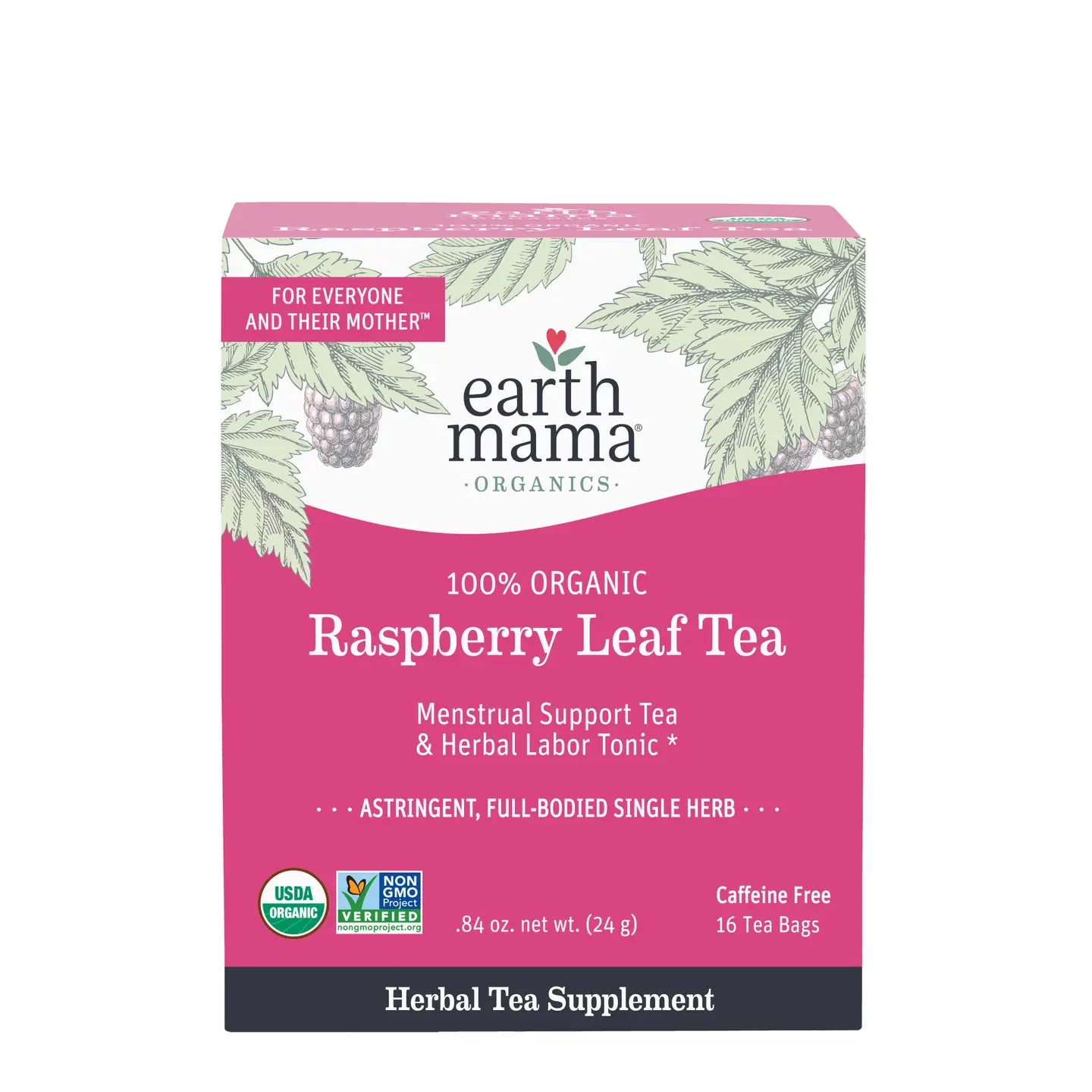 Organic Raspberry Leaf Tea, Earth Mama