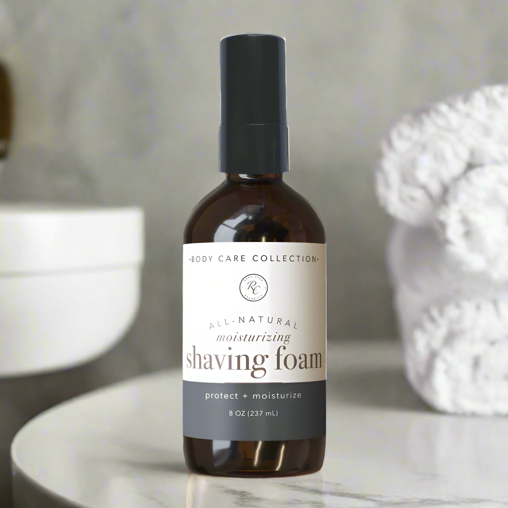 Moisturizing Shaving Foam, Protect + Moisturize, 8oz, Rowe Casa Organics