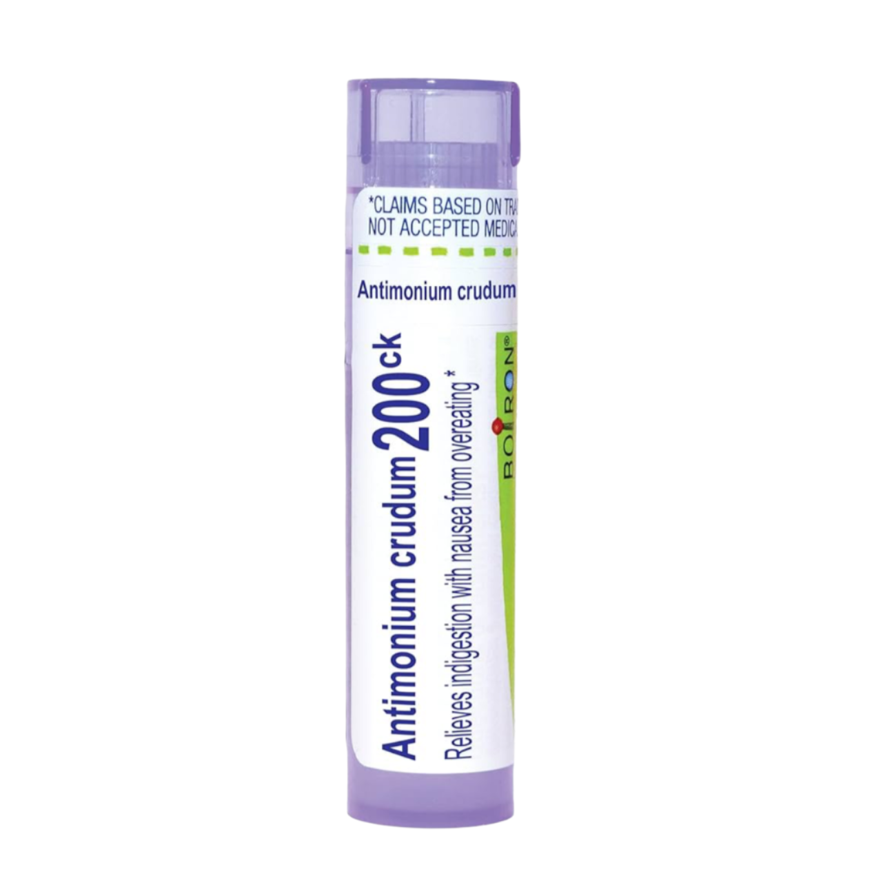Antimonium Crudum 6C, 30C, 200CK, Homeopathic Medicine for Indigestion, Boiron, 80 Pills (Pill Size #40)