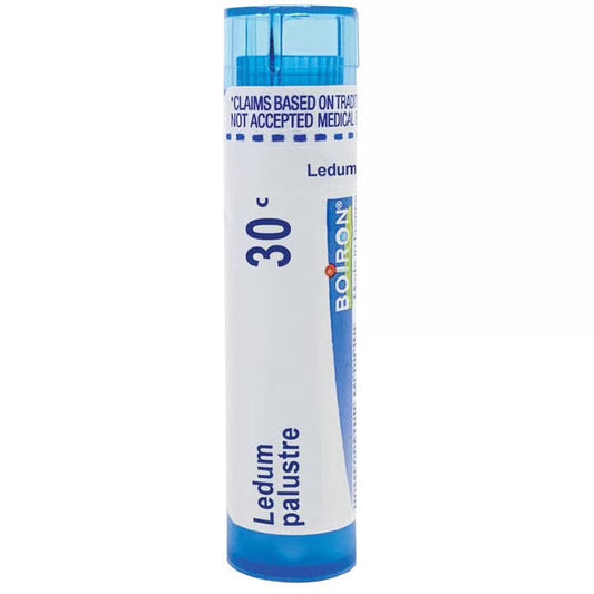 Ledum Palustre 30C, 200CK, 1M, Homeopathic Medicine for Insect Bites or Bruising, Boiron, 80 Pills (Pill Size #40)