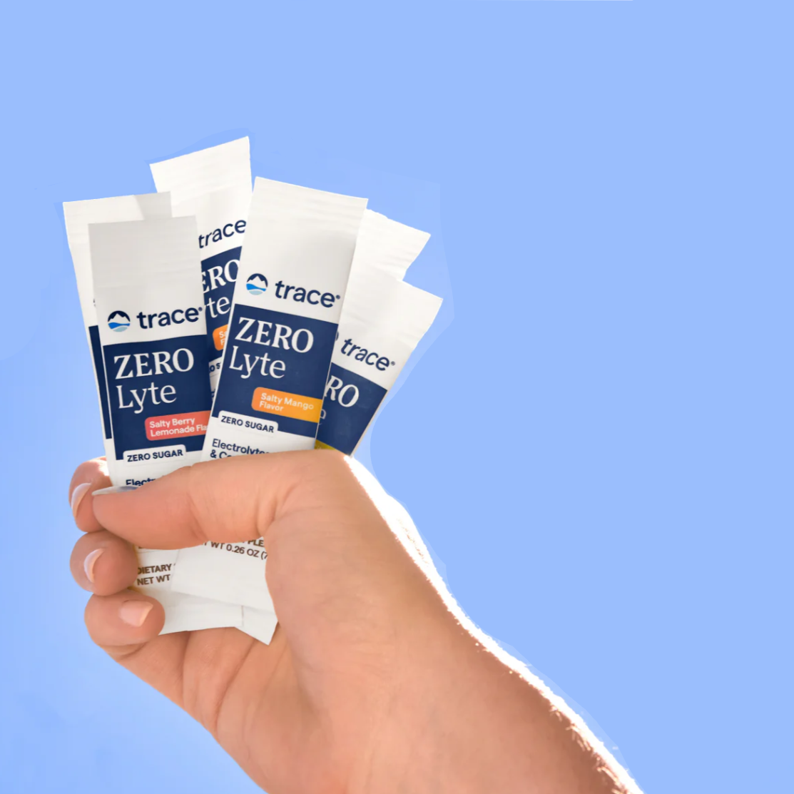 ZEROLyte Electrolyte + Coconut Water, 30 Stick Packs, Trace Minerals