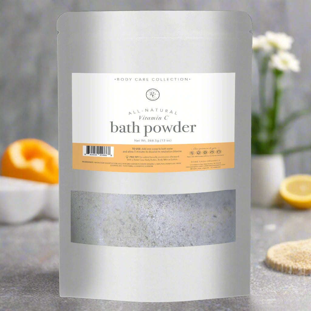 Vitamin C Bath Powder, 13oz, Rowe Casa Organics
