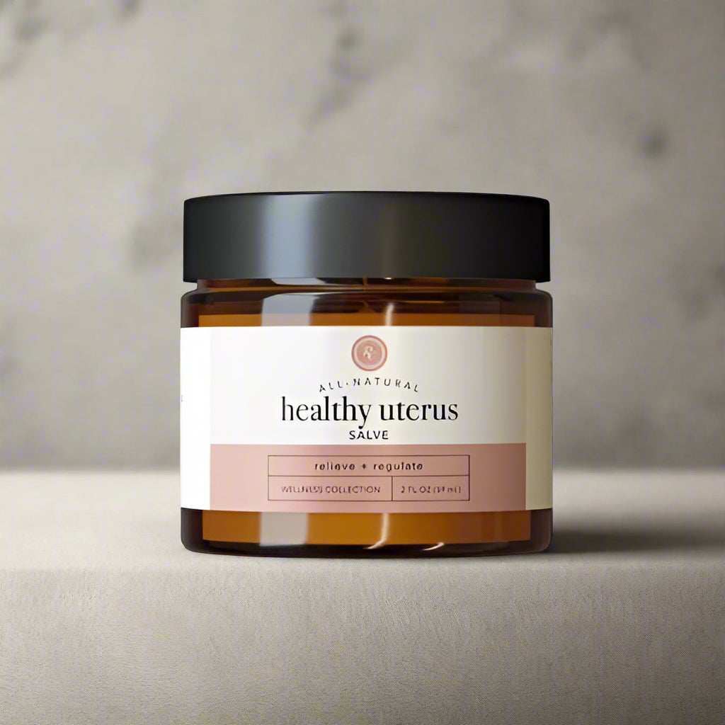 Healthy Uterus Salve, Relieve + Regulate, 2oz, Rowe Casa Organics