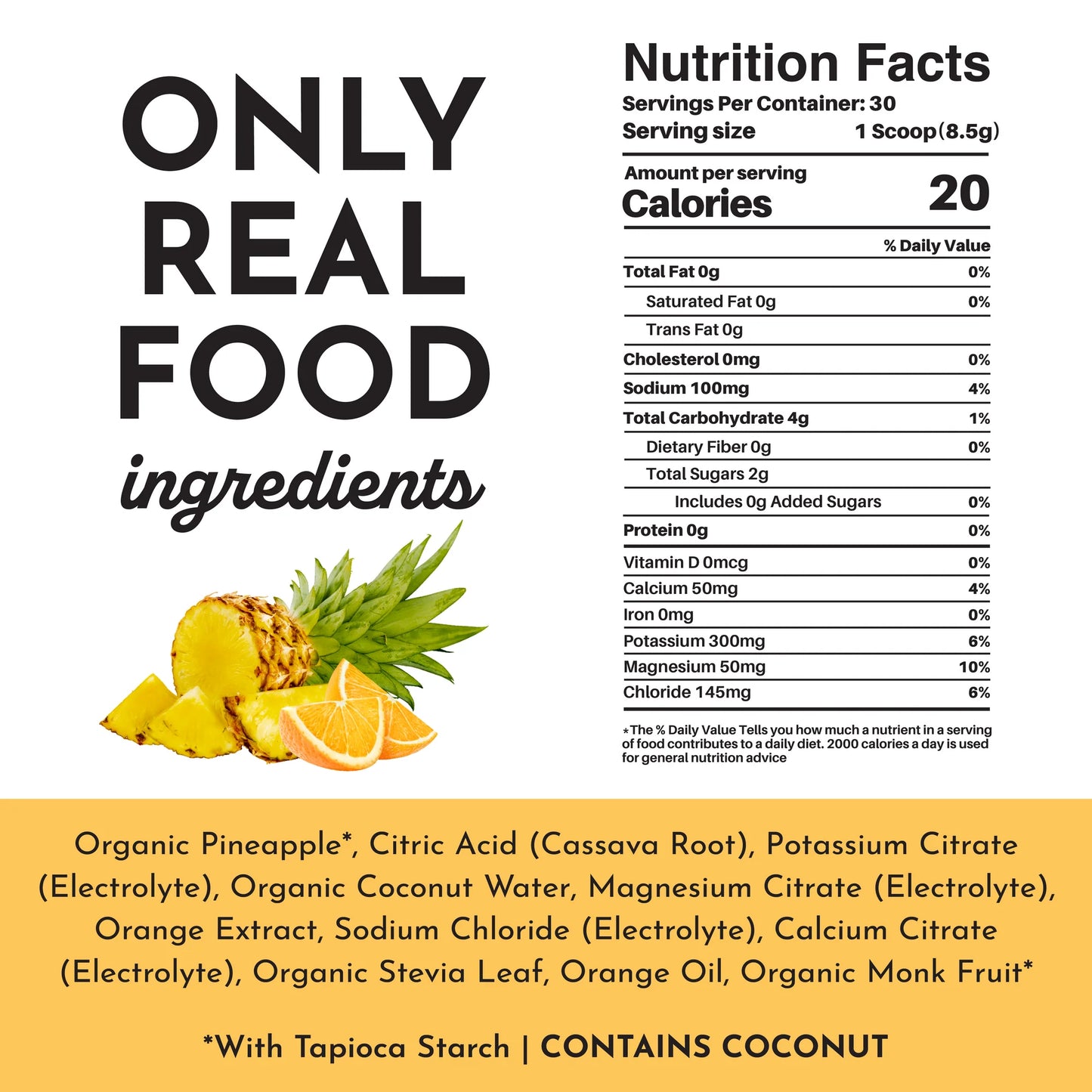Electrolyte Box, 20 Single Serving Packs, Just Ingredients